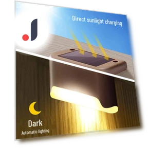 Decorative Outdoor Solar Stair Lights — Garden Illumination, AI Supermarket