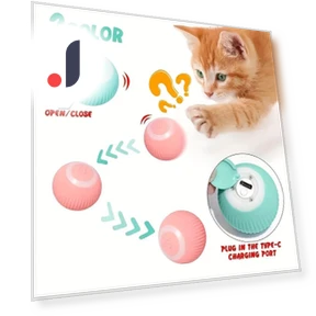 Electric Rolling Ball for Cats — Cat Playthings, Refreshing Home