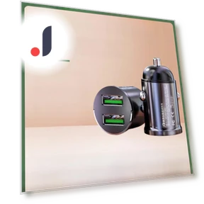 Mini Car Charger with Dual USB Ports — Vehicle Power Solutions, AI Supermarket