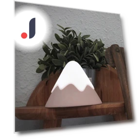 Mini Silicone Touch Snow Mountain Night Light — Night Lights, Binchi Lighting Appliances