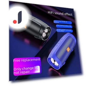 Portable Bluetooth Speaker with Atmospheric Lighting — Portable Audio, AI Market