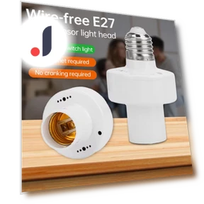 Radar Sensor E27 Socket Smart Bulbs Adapter Lamp Holder Base Light Switch — Smart Home Modules, Yongkomo