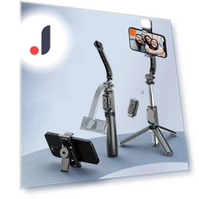 Selfie Stick with Detachable Clip and Desktop Holder — Selfie Sticks, CYKE