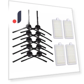 Side Brushes + Filter + Sponge Sets — Vacuum Attachments, Garen