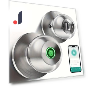 Smart Door Handle with Fingerprint Scanner — Locks, Living style