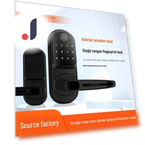 Smart Door Lock with Single Latch and Fingerprint — Padlocks & Hasps, Apex Gear