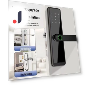 Smart Electronic Lock with Password and Fingerprint — Smart Home Security, Apex Gear