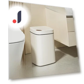 Smart Touch Sensor Trash Can with Lid — Kitchen Cans, AI Supermarket