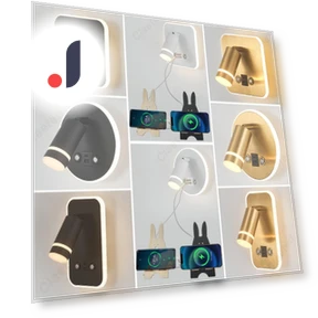 Tricolor LED Touch Bedside Lamp — Desk & Table Lighting, Binchi Lighting Appliances