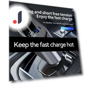 Ultra-Fast 120W Car Charger with Retractable Cable — Chargers, AI Supermarket