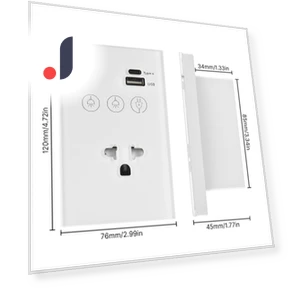 WiFi Wall Touch Light Switch with USB Type-C Outlet — Outlet Switches, Neoglint
