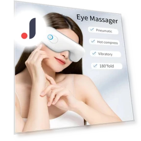 4D Smart Airbag Eye Massager with Hot Compress and Vibration — Rollers & Pens, Toto Market