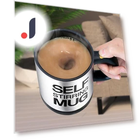 Automatic Stirring Coffee and Milk Mug — Beverage Warmers, Simple and warm