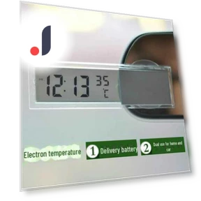Automotive Glowing Electronic Clock and Thermometer — Clock, AI Supermarket