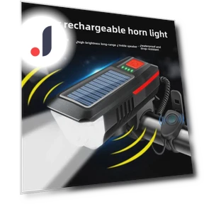 Bicycle Light and Horn Set with USB Charging — Bike Accessories, AI Supermarket