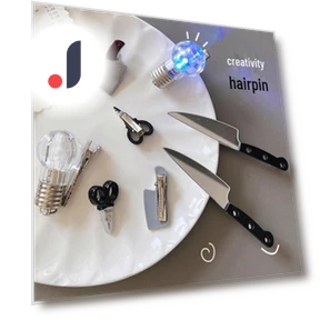 Creative Hair Clip in the Shape of a Light Bulb — Barrettes, AI Supermarket