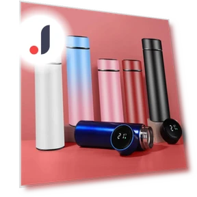 Creative Smart LED Thermos — Travel Drinkware, Elegant Living House