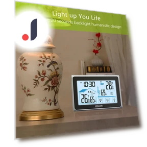 Electronic Hygrometer, Smart Weather Station — Home Climate Control, Elegant Living House
