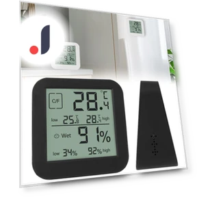Electronic Touch Screen Desktop Clock — Hygrometers, AINYSZIN Automotive Parts