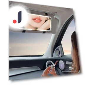 HD Car LED Mirror with Makeup Light — Interior Mirrors, Auto Accessories Home
