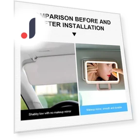 LED Touch Screen Sun Visor Makeup Mirror — Interior Mirrors, A Auto Parts Mall