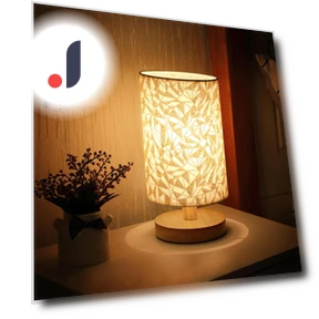 Linen Table Lamp — Desk & Table Lighting, Super Star Mall