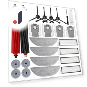 Main Side Brush, HEPA Filter, Mop Cloth, Dust Bags Spare Parts — Parts & Accessories, Lntelligent Living Hall