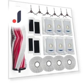 Main Side Brush, HEPA Filter, Mopping Cloth, Dust Bags — Parts & Accessories, Elegant Living House