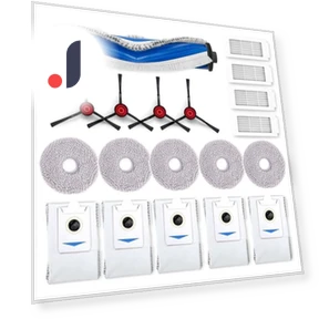 Main Side Brush, HEPA Filters, Mop Cloth, Dust Bags Spare Parts — Parts & Accessories, Lntelligent Living Hall