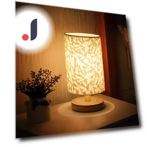 Modern Soft Warm White Linen Table Lamp with Touch Control — Desk & Table Lighting, Elegant Living House