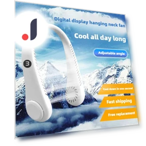 Portable Neck Fan with Digital Display — Portable Cooling Solutions, Lntelligent Living Hall