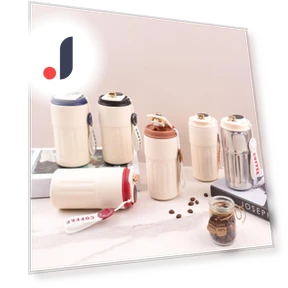 Portable Stainless Steel Thermocup with Temperature Display — Beverage Warmers, AI Supermarket