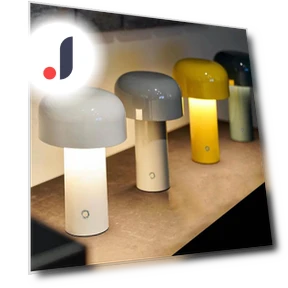 Portable Wireless Touch Mushroom Table Lamp — Lighting, Elegant Living House