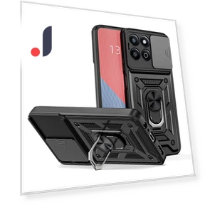 Shockproof Case with Slide Camera Protector and Stand — Camera Bags & Accessories, KEYSION