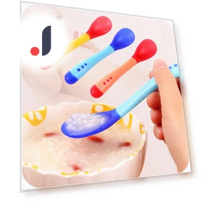 Smart Kids Spoon and Fork Set with Temperature Measurement — Kids' Utensils, Love Home&Kitchen