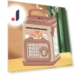 Smart Piggy Bank with Fingerprint — Savings & Piggy Banks, Simple and warm