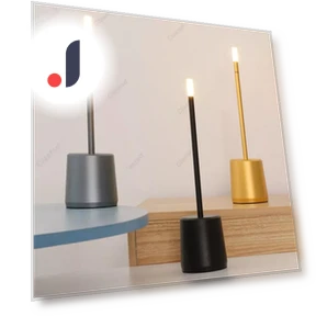 Touch Control Aluminum Bedside Lamp — Desk & Table Lighting, Elegant Living House