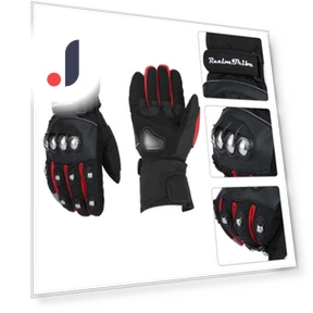 Touchscreen Motorcycle Gloves — Gloves, Wit angel