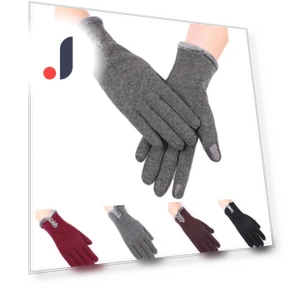 Winter fleece gloves with velvet lining — Glove Liners, shake-home15E