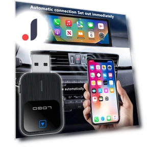 2-in-1 Wireless CarPlay and Android Auto Adapter — Stereo Receivers, RuJia Home Decor