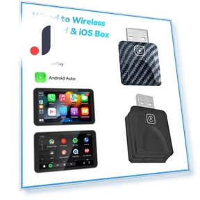 2-in-1 Wireless CarPlay and Android Auto Adapter — Car Accessories & Gadgets, A Auto Parts Mall