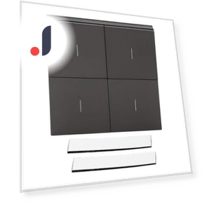 4-button wireless switch — Ceiling Fan Wall Controls, Canaryy