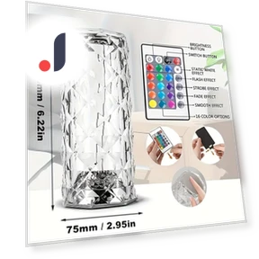 Crystal Touch Lamp — Overhead Lighting, Good Household Items