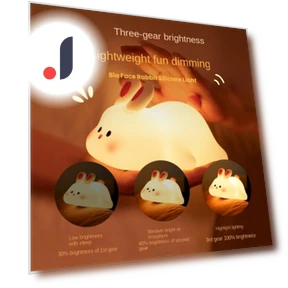 Cute Rabbit Silicone Night Light — Night Lights, Homeware Essentials