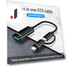 Double OTG Adapter: Type-C to USB for Android — USB-to-USB, AI Supermarket