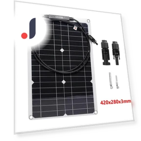 Flexible Solar Panel with Power Bank — Solar Chargers, Stone Home