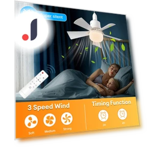 LED Ceiling Fan with Remote Dimming Function — Ceiling Fan Lighting Solutions, Drive Home Supplies
