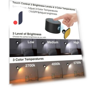 LED Wall Light with Touch Control — Wall Lighting, Rainbow Rain