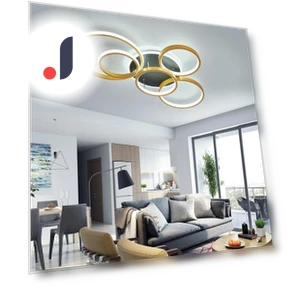 Modern LED Smart Ceiling Light — Overhead Lighting, Rainbow Rain