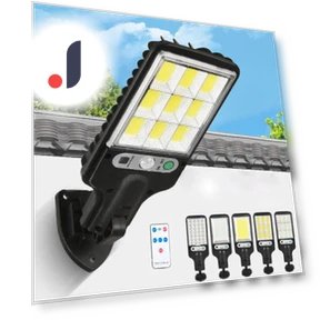 Outdoor Solar Light with Motion Sensor and Remote Control — Outdoor Security & Flood Lighting, AI Supermarket